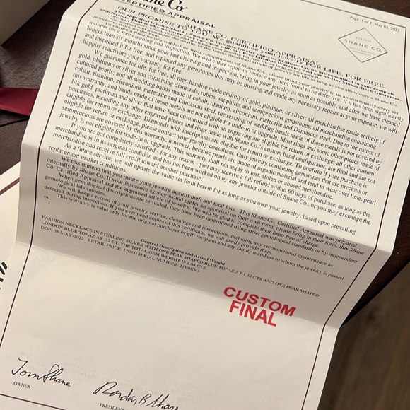 Shane Co. Blue Topaz Necklace - Picture 5 of 5